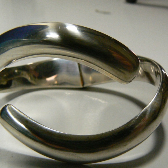 Vintage Modern Designer SiGi Paneda Tasco 256 sterling silver 925 cuff bracelet - Picture 5 of 11